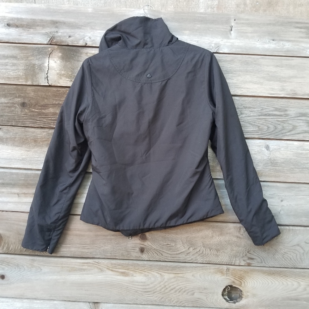 Prana Women's Asymmetrical Black Zip Jacket, Small - Picture 6 of 9